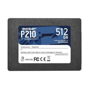 Ssd patriot 512gb p210 2.5 sata3 read:520mb/write:450 mb/s - p210s512g25 - gar. 3 anni