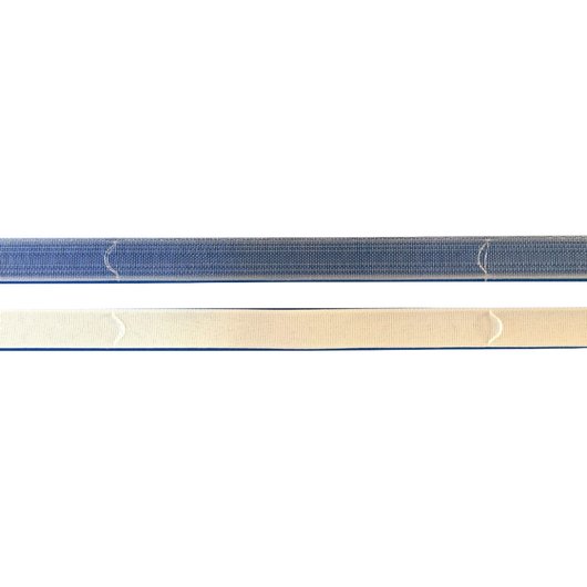 Fettuccia Per Tende A Pacchetto Con Ponticelli - Nastro Bianco Da Cucire Vendita al Metro lineare  (Arricciabile Bianco FET 01)