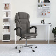 Poltrona da Ufficio Reclinabile Grigio Scuro in Tessuto cod mxl 34060