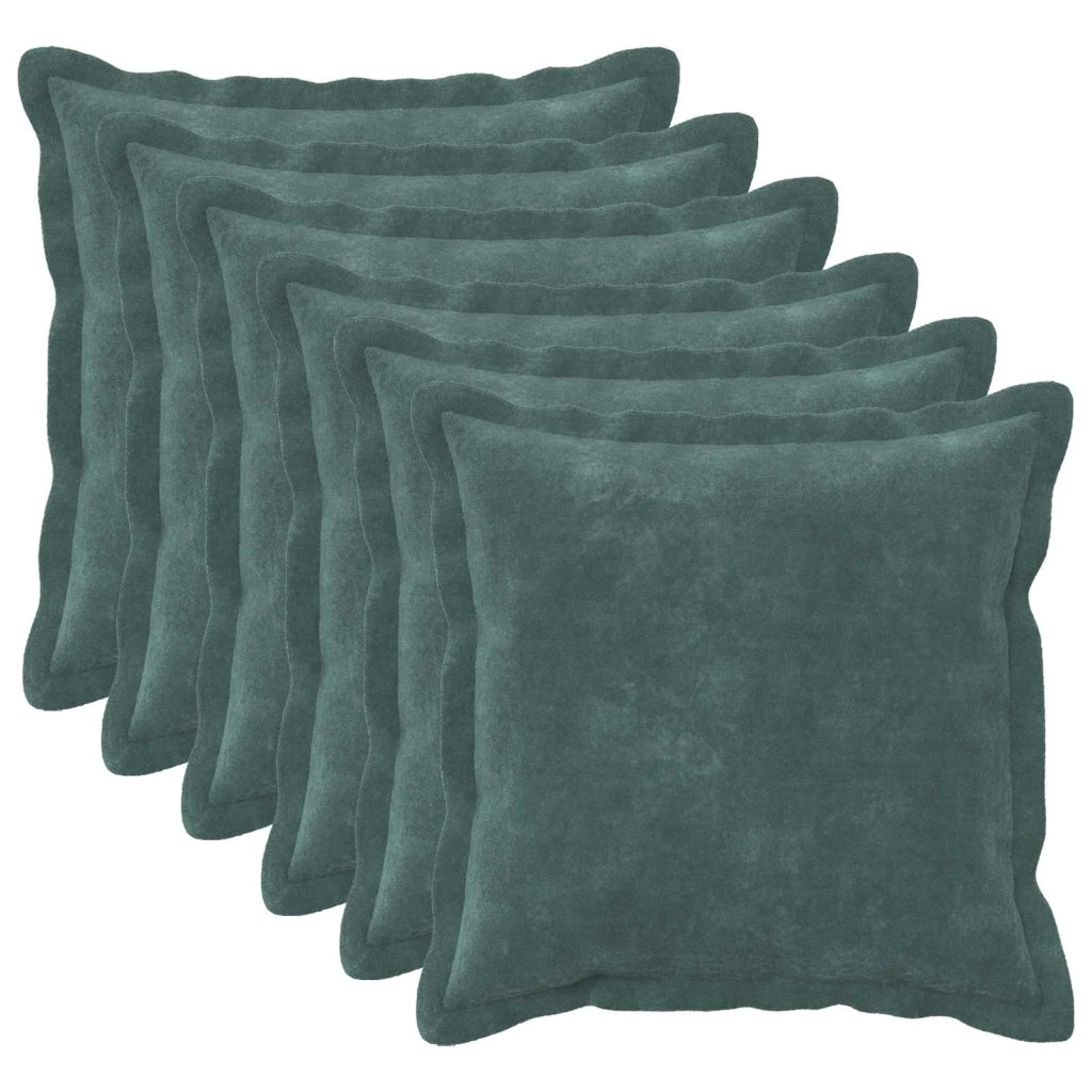 Federa 6 pcs HOUTEN Blu mare 35 x 35 cm Fleece in microfibra 916502