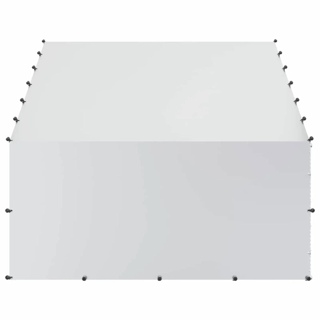 Pollaio con tetto Argento 300 x 200 x 190 cm Acciaio zincato 42042521