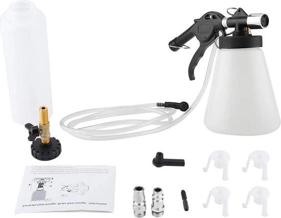 Kit di illuminazione di rimonta a mano pompa pneumatica auto set di attrezzi per garage 90-120PSI - Luce di rimonta fluido rapida.