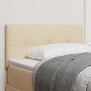 Testiera LED con luci a strisce a LED Crema 80 cm Poliestere 3338088