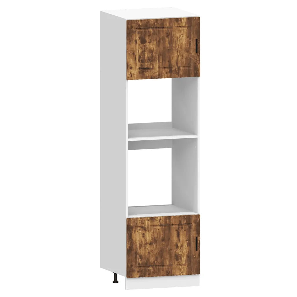Set Mobili da Cucina 7 pz Kalmar Rovere Fumo Legno Multistrato