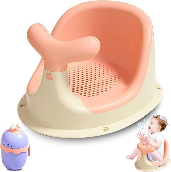 Badetto per bambini, con morsetti anti-slip fino a 8 mesi, aiutabambino per il bagno, seggiolino per il bagno, ergonomico e sicuro per bambini piccoli
