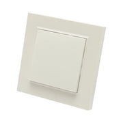 Interruttore da incasso per scale bianco 220V, 10AX, ABS 80x80mm
