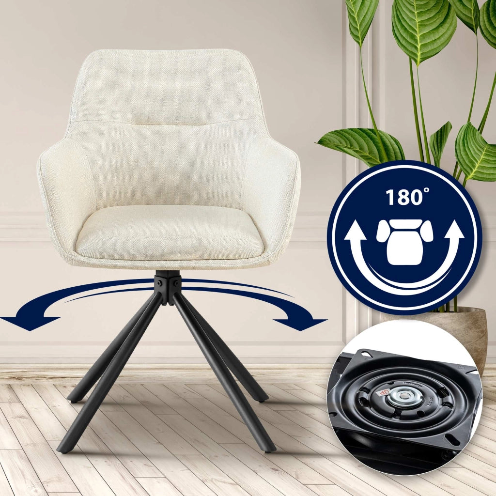 Sedia Tipton in tessuto 1