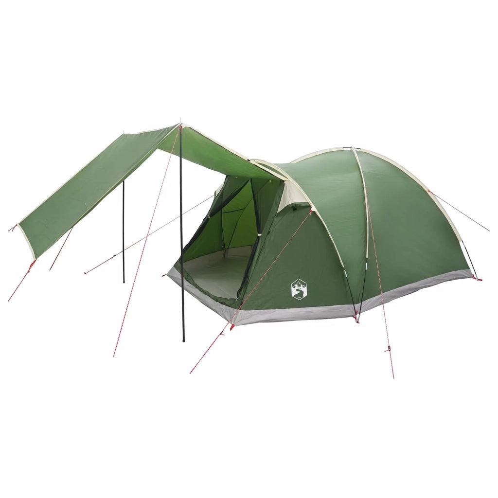 Tenda Capanna con tetto Verde 4 persone Poliestere e Acciaio 42028579
