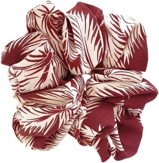 Accessori capelli - Scrunchies - Tela di seta - Grande - Donna - Ragazza - Elastico - Satin - Premium - Accessori capelli - Rosso vino