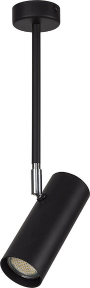 Faretto soffitto minimal nero 40cm 1xGU10 25W Oko Sigma