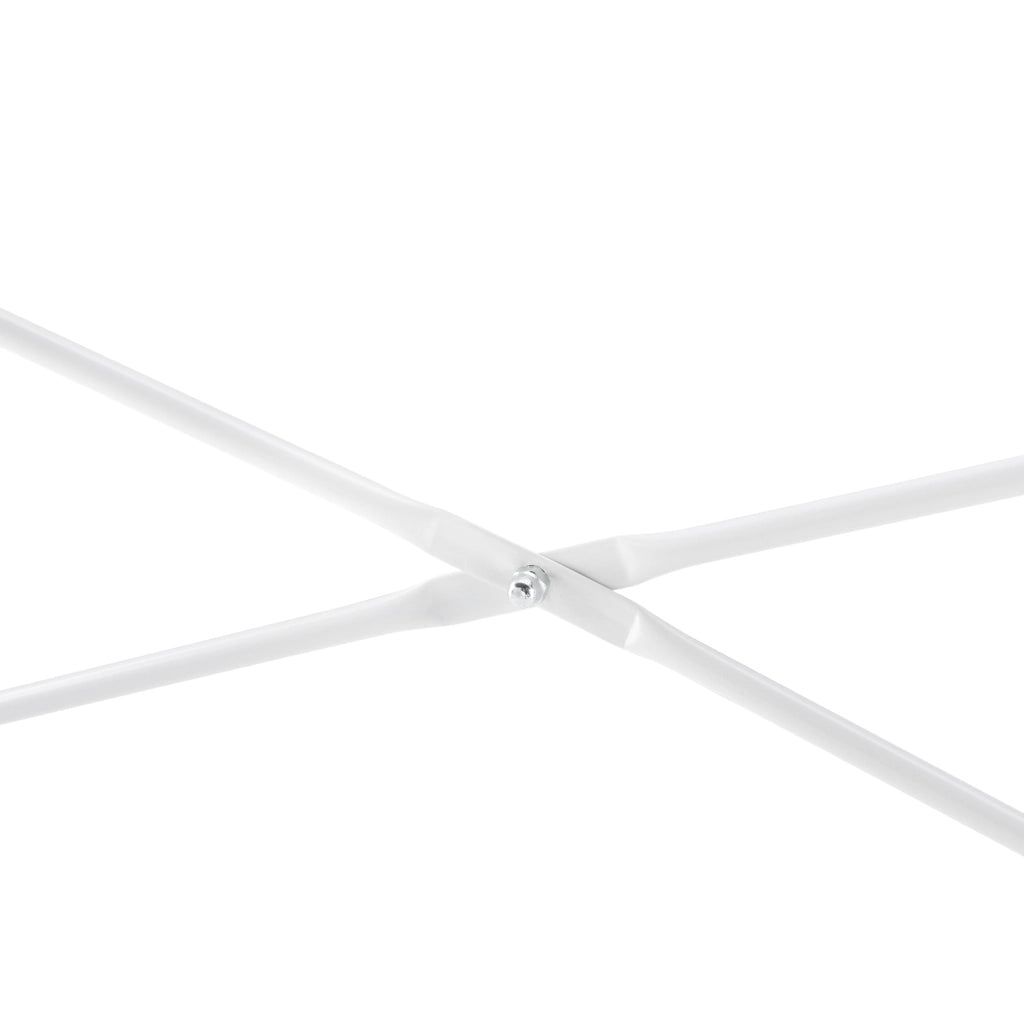 Scrivania Røros con Telaio in Metallo e Piano da 120 x 60 cm - Bianco [en.casa]
