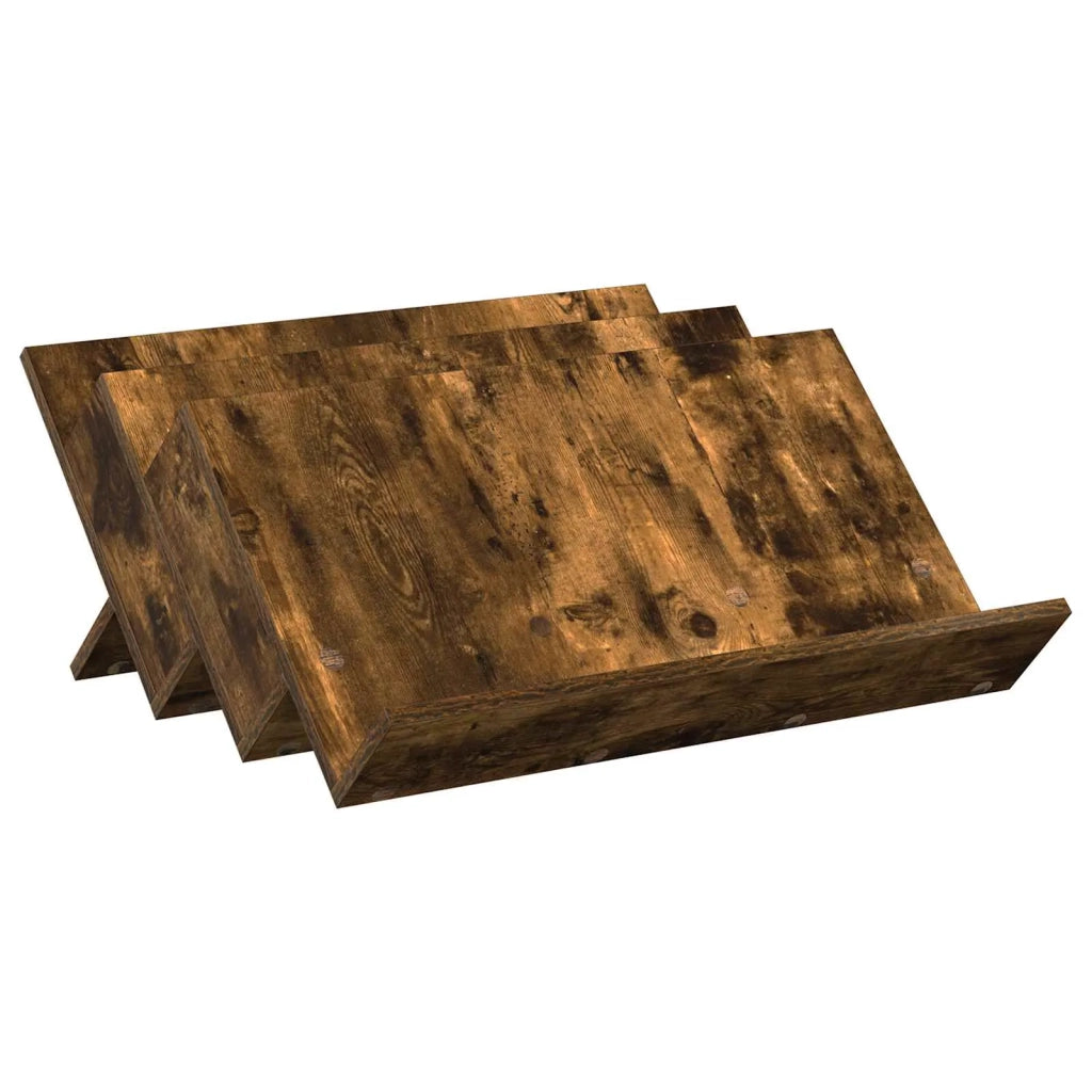Scaffale per riviste Rovere fumé 65 x 53 x 28,5 cm 890884