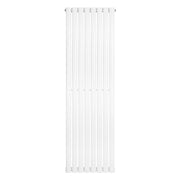 Radiatore Verticale Design Ovale Colonna Singola Bianco 1600x480 mm