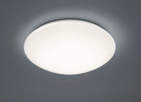 POLLUX PLAFONIERA LED 12W 1160lm, 3000K CON SENSORE DI MOVIMENTO DIFFUSORE METACRILATO BIANCO IP44 D. 27CM