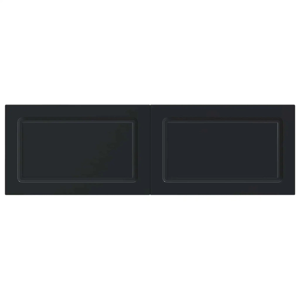 Testiera da Muro UTRECHT Nero Legno ingegnerizzato 897826