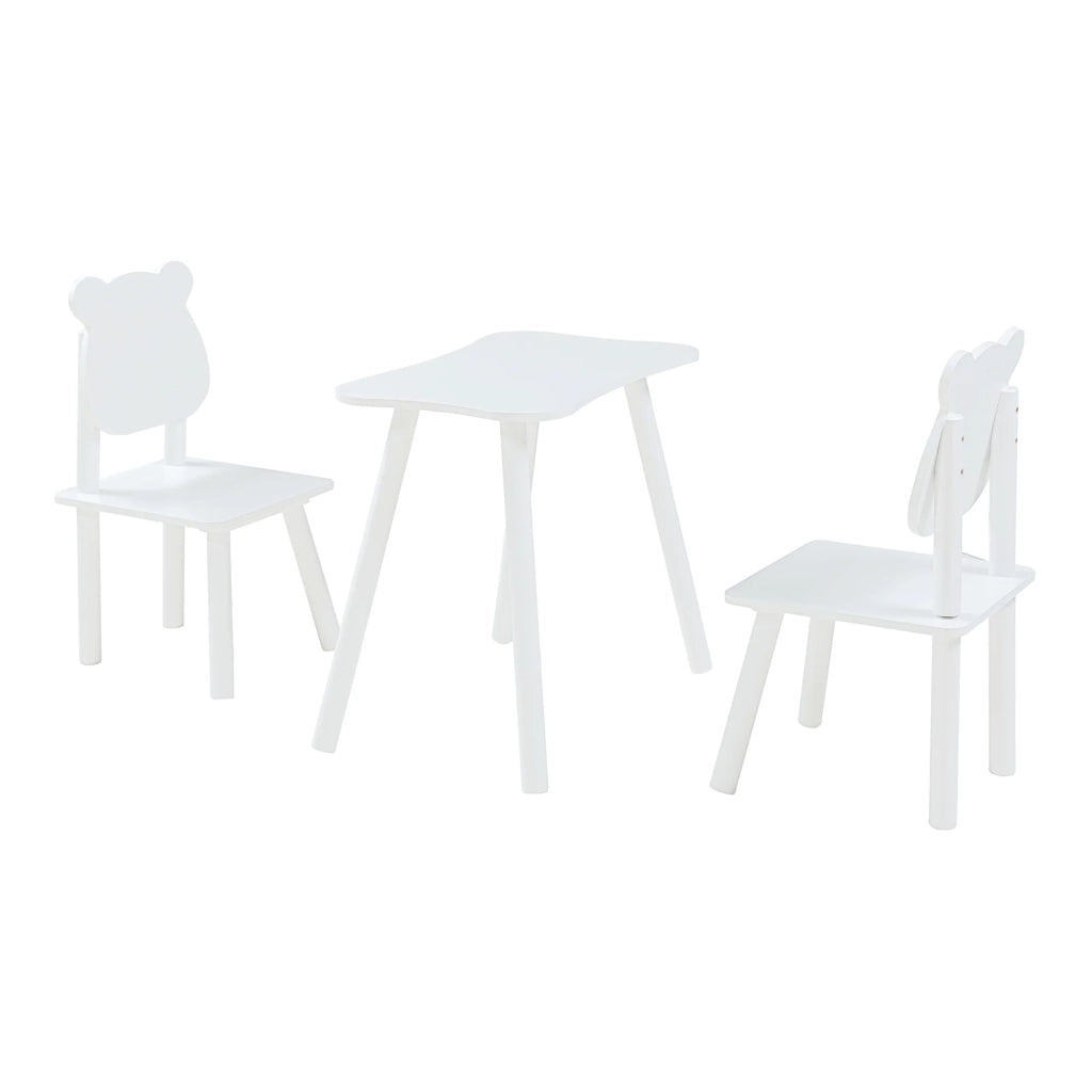Set tavolo e 2 sedie per bambini bianco 03_0009451