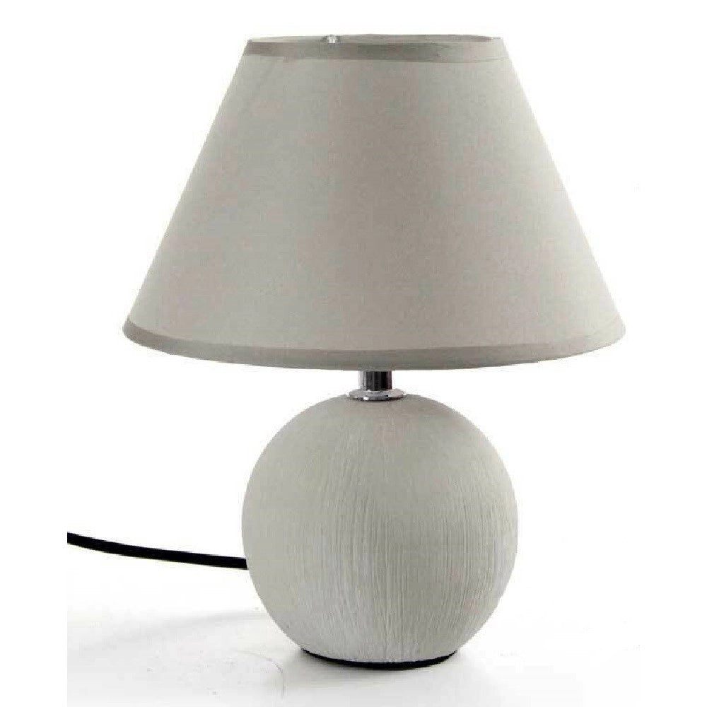 Trade Shop - Lampada Interno Lumetto Abat-jour 20x25cm Base Ceramica Colori Assortiti 752681 -
