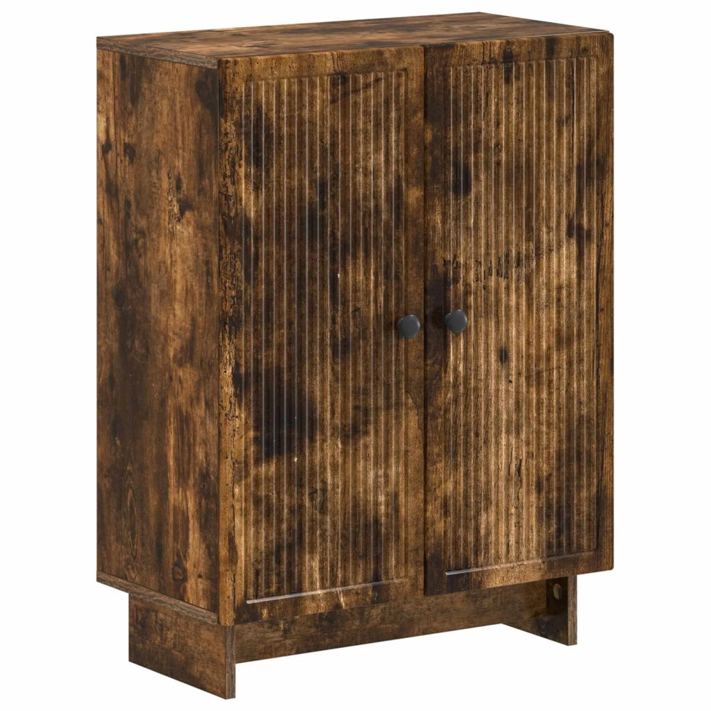 Mobiletto da Bagno EDE Rovere Fumo 59,5 x 31 x 80 cm 895960