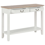 Tavolo Consolle | Tavolo d'Ingresso Bianco 110x35x80 cm in Legno