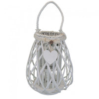 Lanterna Edwige   in Vimini Bianco