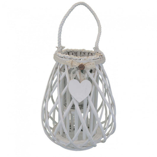 Lanterna Edwige   in Vimini Bianco