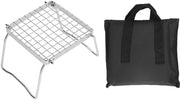 Griglia da Campo Portatile - Barbecue da Trasportare - Griglia Opaca - Argento - Ideale per l'Esterno - Perfetto per Picnic e Feste