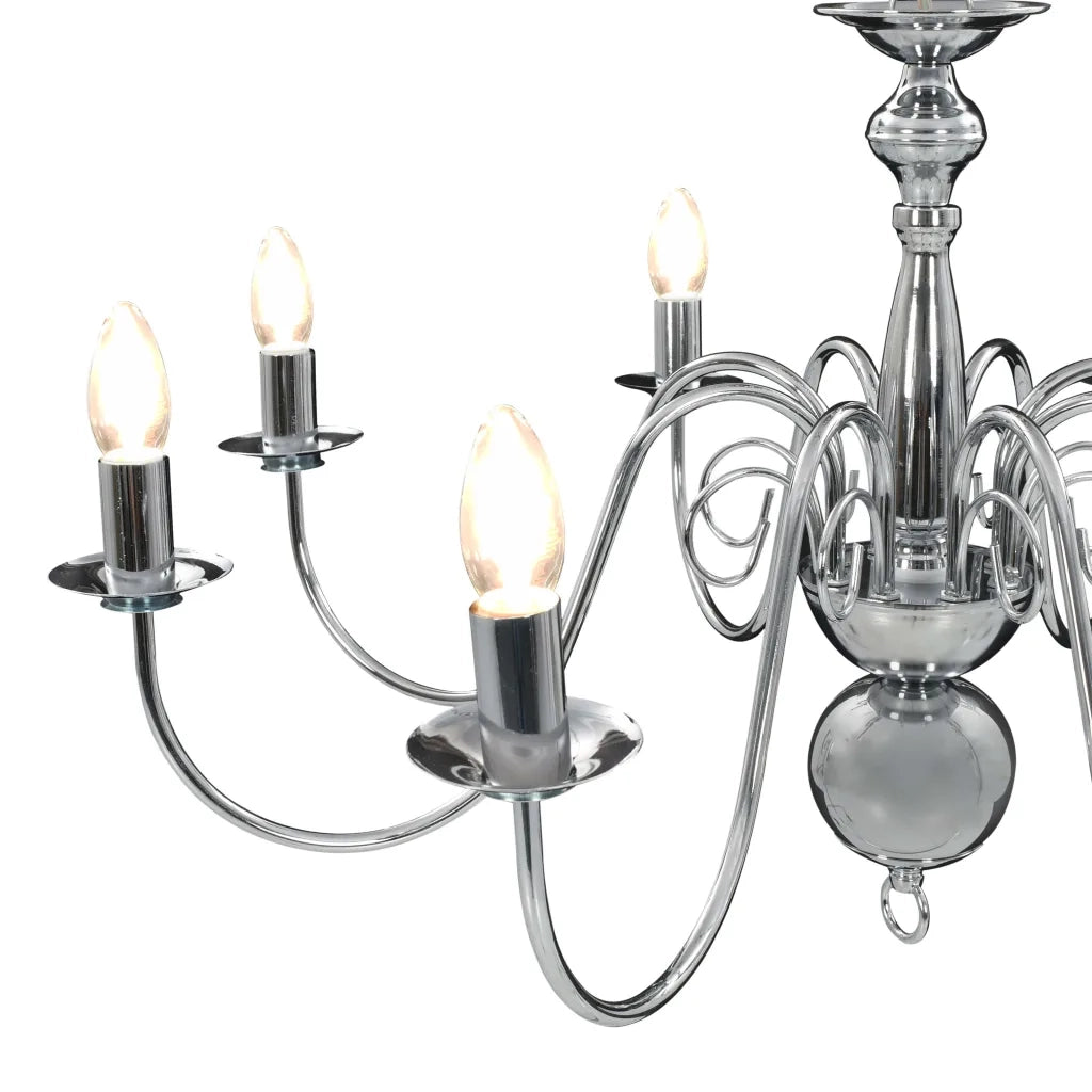 Lampadario Argento con 8 Lampadine E14 CFW5397304