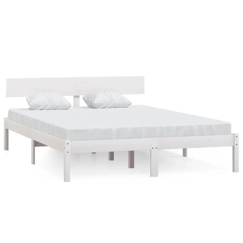 Giroletto Bianco in Legno Massello 120x190 cm Small Double 810118