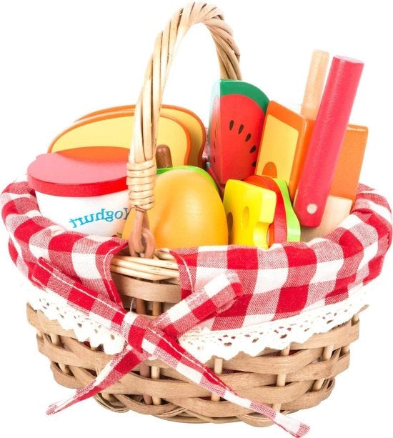 Cesta picnic per bambini - 17 articoli di gioco - Giocattoli in legno a partire dai 3 anni