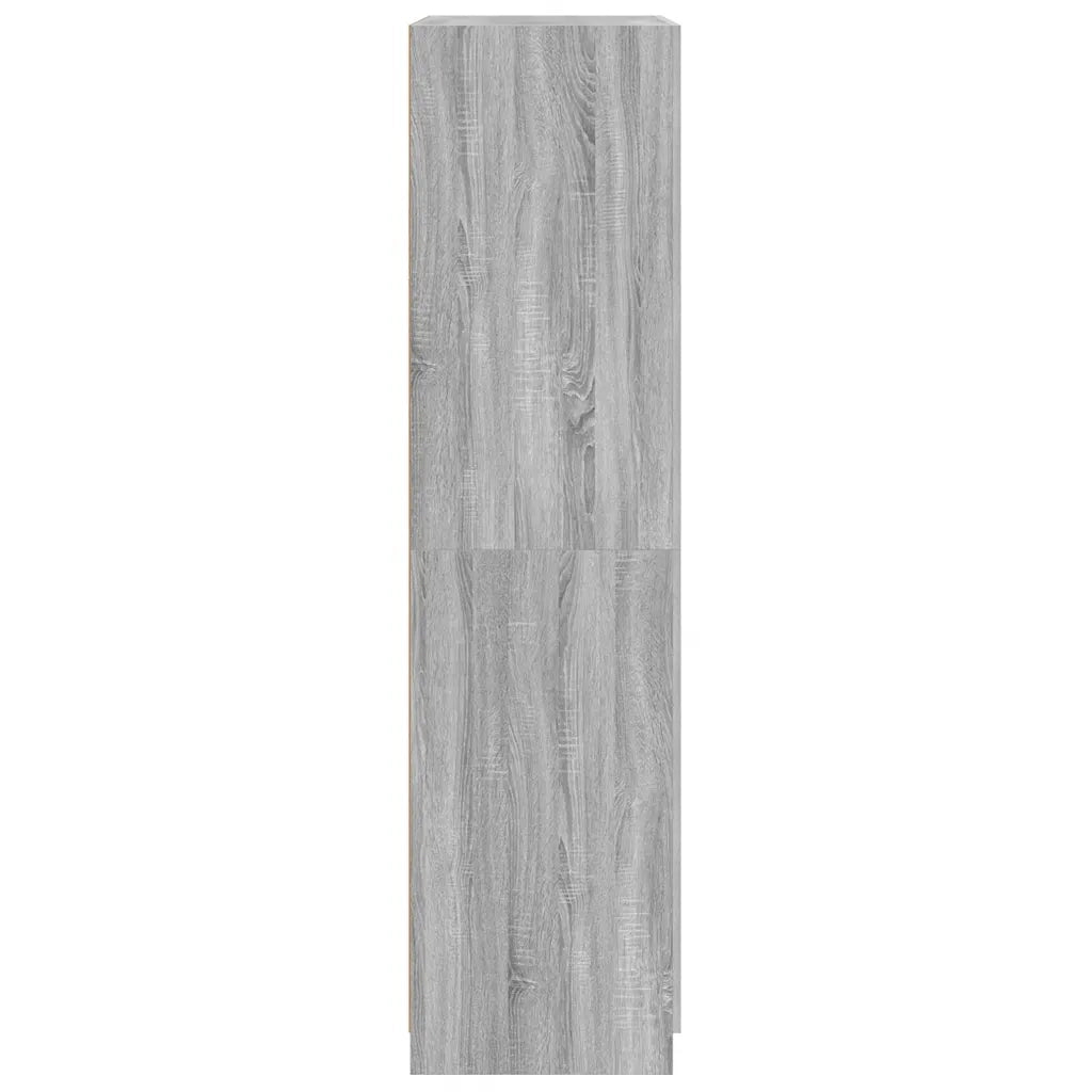 Armadio Grigio Sonoma 90x52x200 cm in Legno Multistrato cod mxl 65009