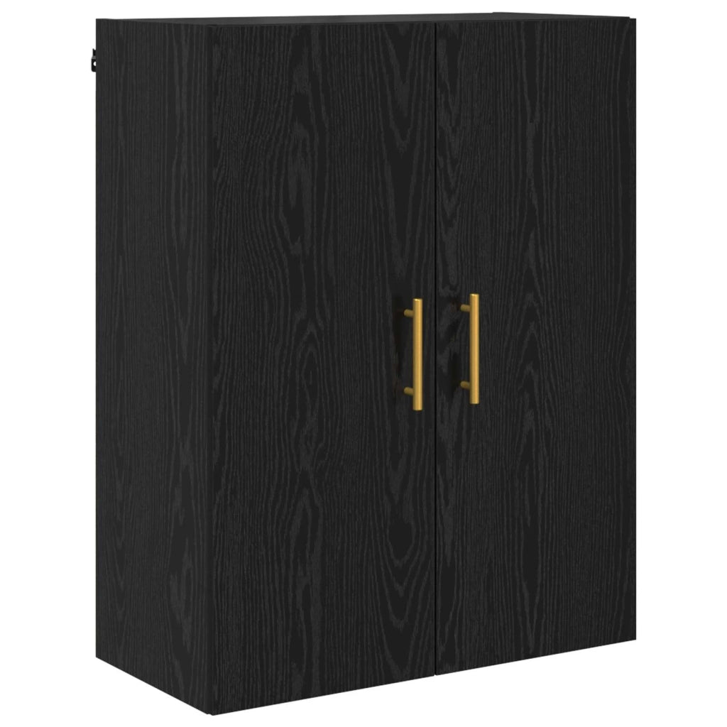 Credenza Rovere Nero 69,5 x 34 x 180 cm Legno multistrato 3416254