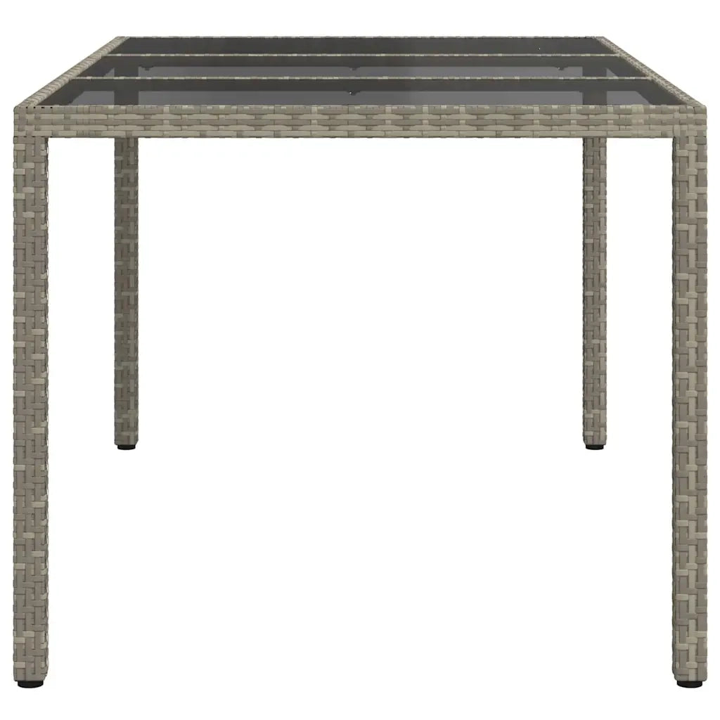 Tavolo da Giardino Grigio 150 x 90 x 75 cm polyrattan 362541