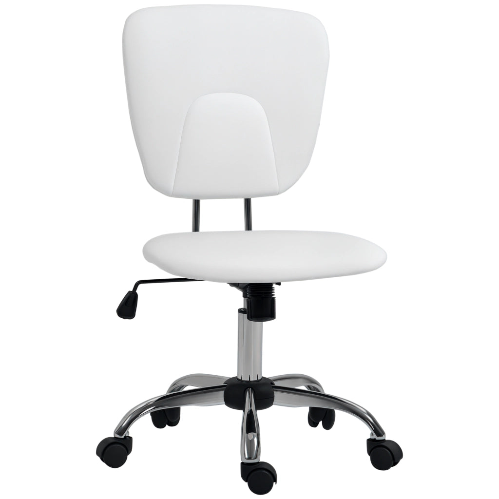 Sedia da ufficio girevole con altezza regolabile e funzione basculante ¨C Minimal ¨C bianco 50x54x87,5-96,5 cm