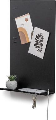 Tavolo Ferro Magnetico - Organizzatore di Chiavi - Compreso Magnetizzatori e Alloggiatore Cavi - 30x49 cm