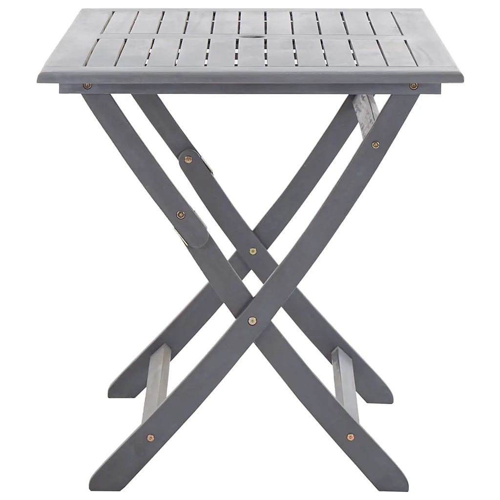 Tavolo da Giardino Pieghevole 120x70x75cm in Massello d'Acacia 46331