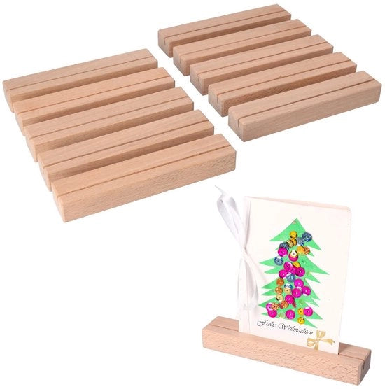 Sostegno per menu 10 posizioni in legno 1,8x3x15cm sostegno per menu in legno piede in legno notaio per eventi sostegno per menu sostegno per foto sostegno per foto standard sostegno per foto in legno