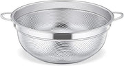 Colapasta in acciaio inossidabile con maniglie 20 cm - Set di colatura microforata per pasta, verdure, frutta, riso