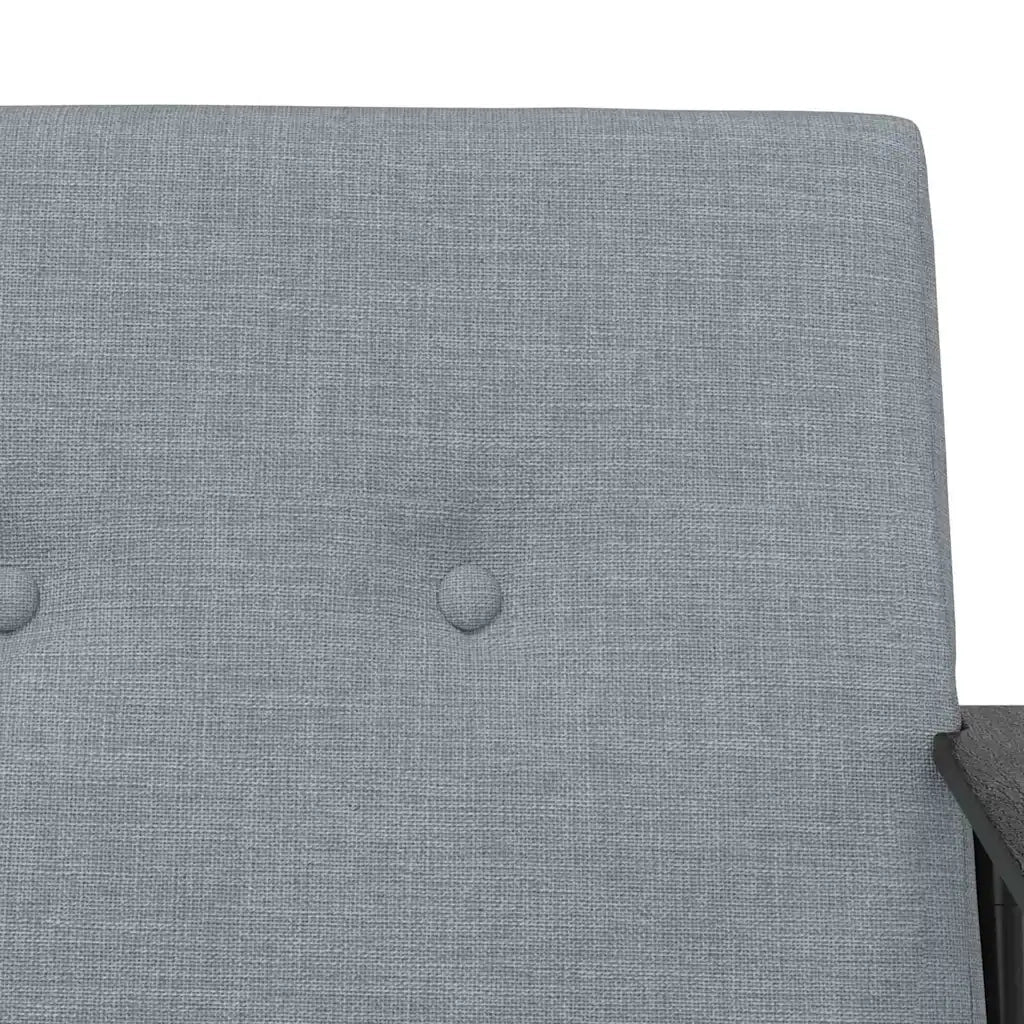 Poltrona-Divano Sedia-Poltroncina Grigio chiaro Tessuto 263469