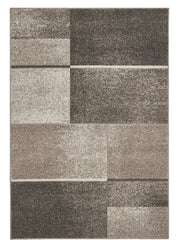 Tappeto FUNNY 87071 beige cm.240x340 pelo morbido motivo geometrico a quadri