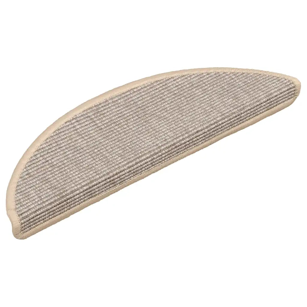 Tappetini per scale 15 pz 56x17x3 cm Argento Semicircolari 326895
