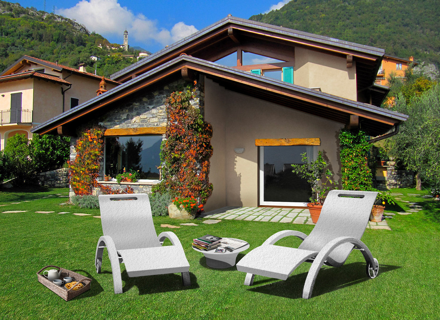 Supporto da Esterno Chaise Longue Arkema Serendipity Ruby