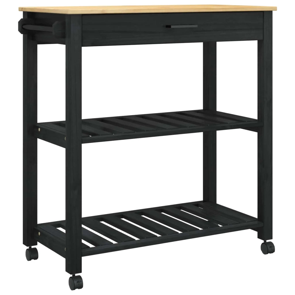 Carrello da Cucina MONZA Nero 84 x 40 x 88,5 cm CFW4469428