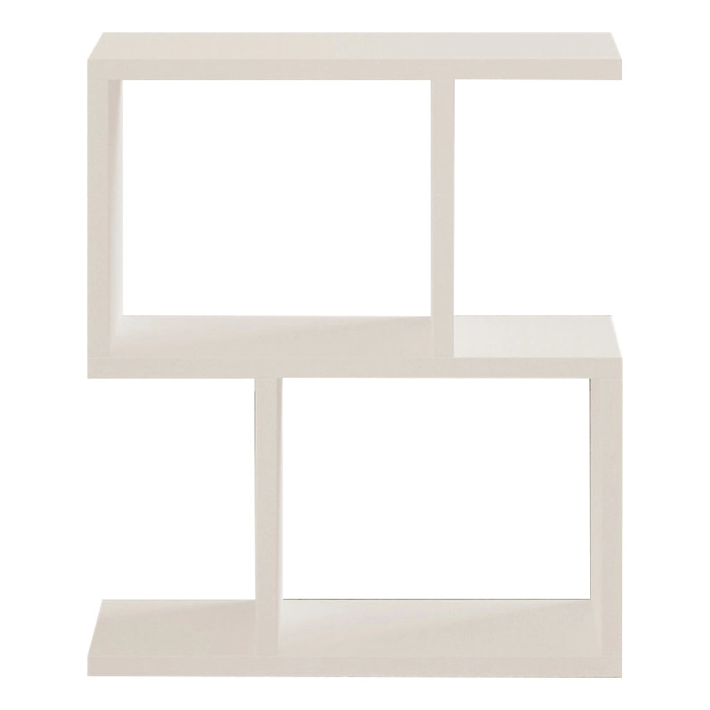 Ceprano, Tavolino da Salotto 2 Vani, 45x17x51h cm Bianco