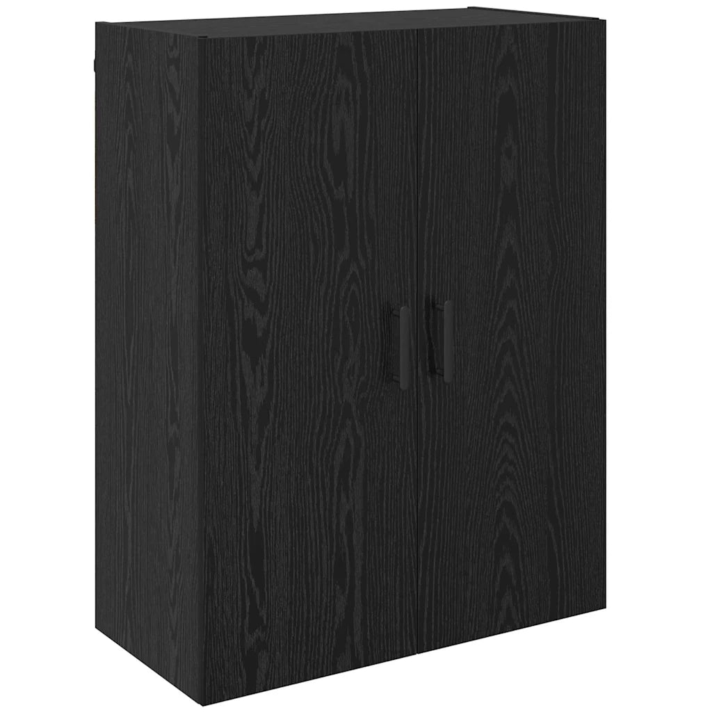 Mobiletto a muro 2 pcs Rovere Nero 69,5 x 34 x 90 cm