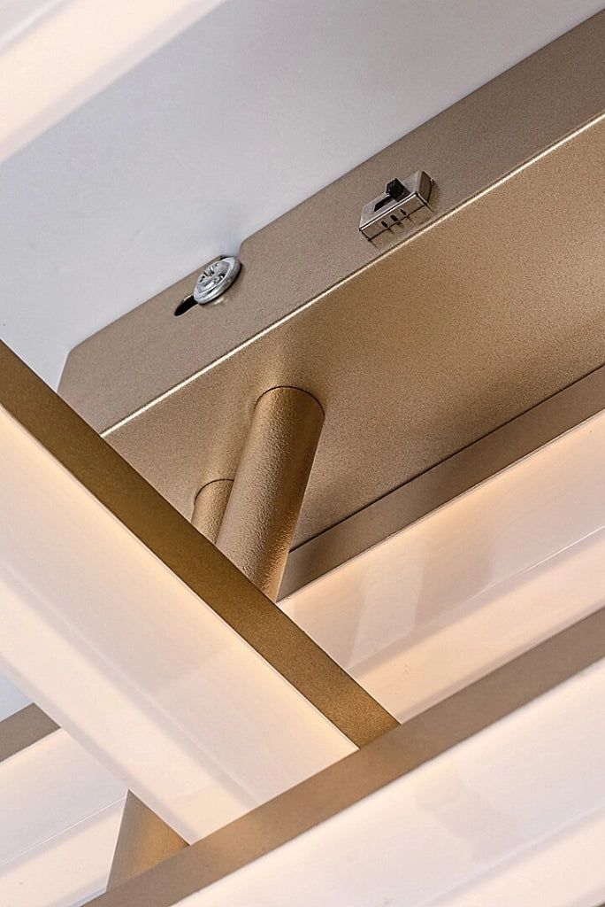 Plafoniera LED geometrica oro 22W CCT Amilia Rabalux