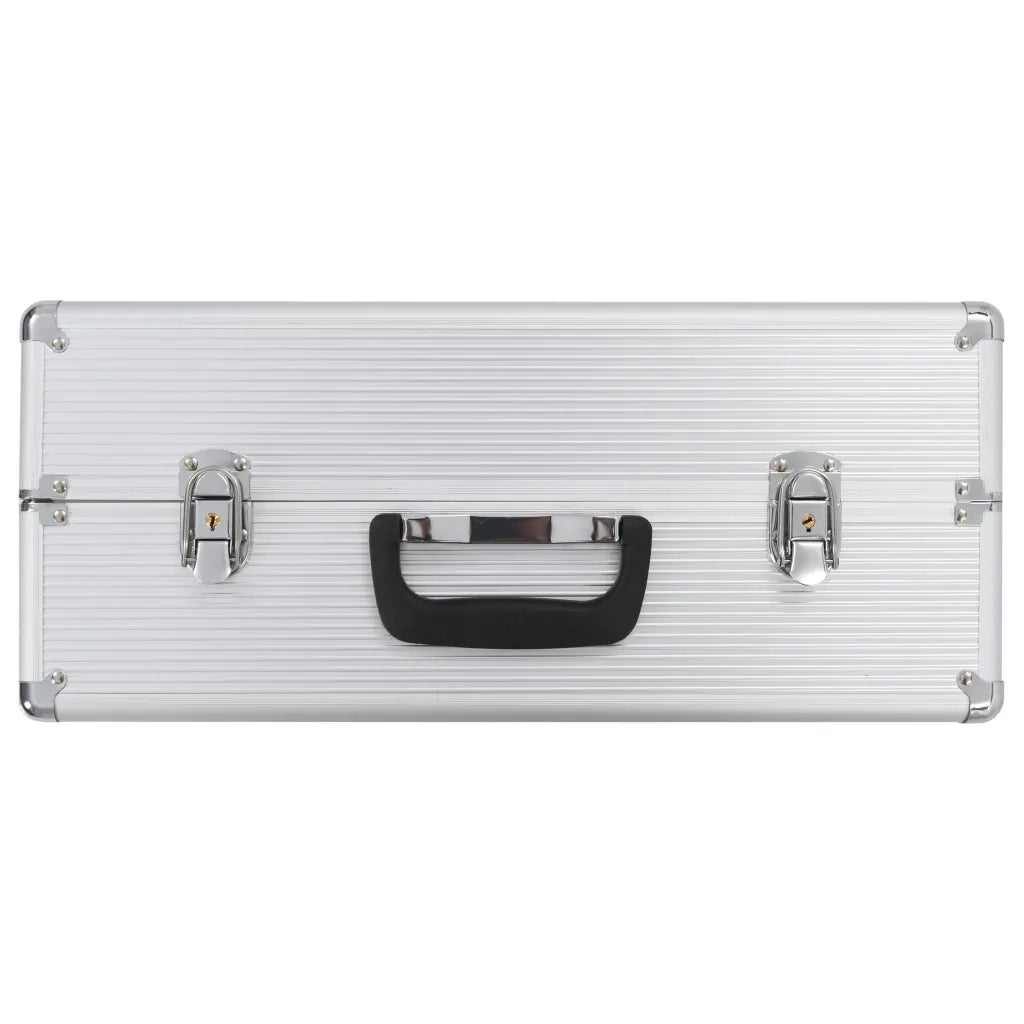 Valigetta per Attrezzi 47x36x20 cm Argento in Alluminio