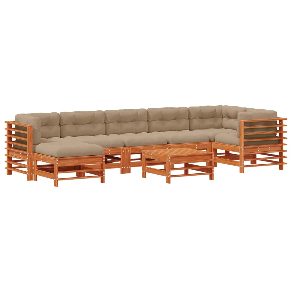 Set Lounge da Giardino 8 pcs Marrone Cerato 3418105