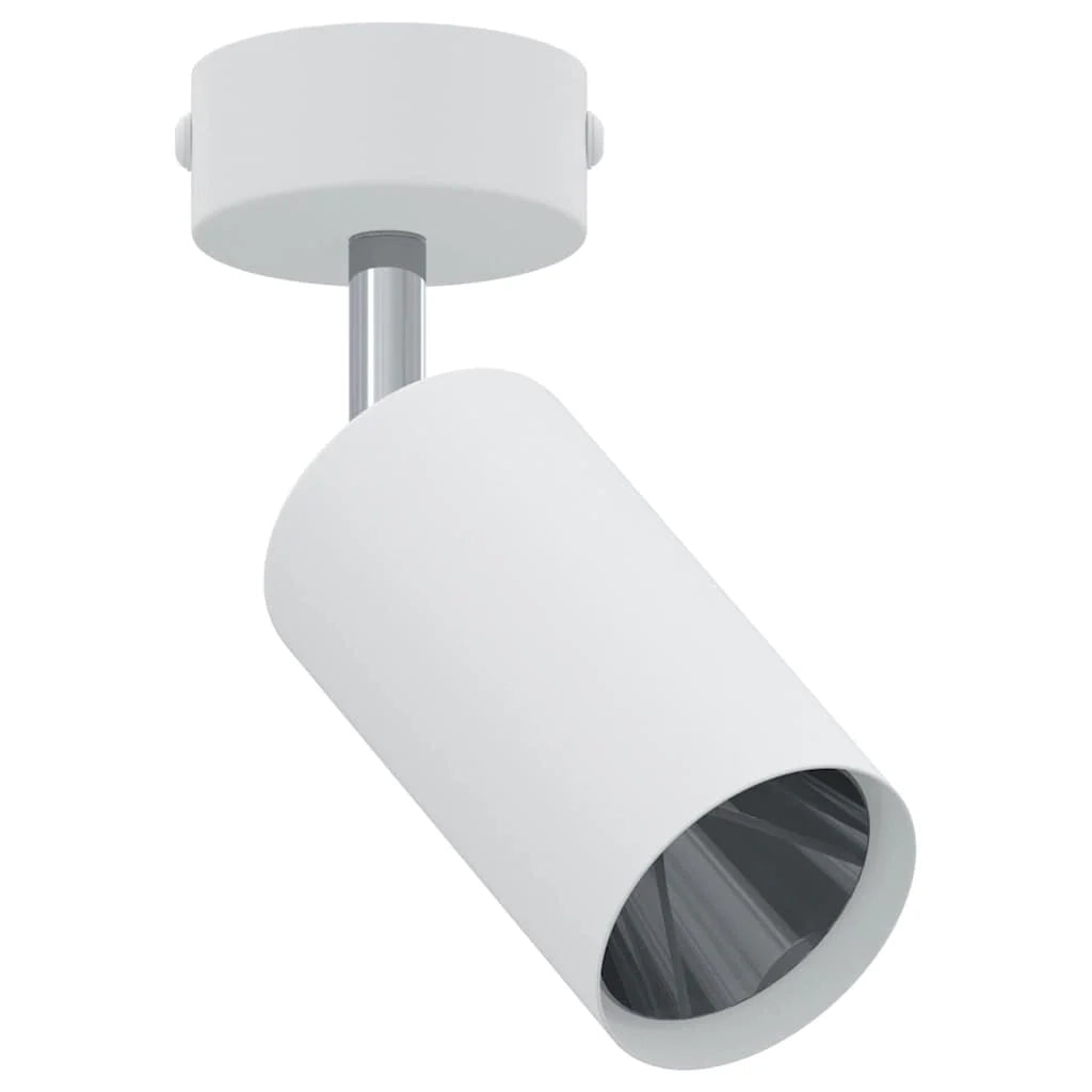 Faretto da soffitto cilindrico moderno orientabile 6 x 6 x 16 cm metallo bianco 02_0058300