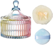 Set di contenitori di vetro da 3 pezzi - Borosilicato di alta qualità - Vetro trasparente a metà - Decorativo - Facile da pulire - Contenitore di archiviazione