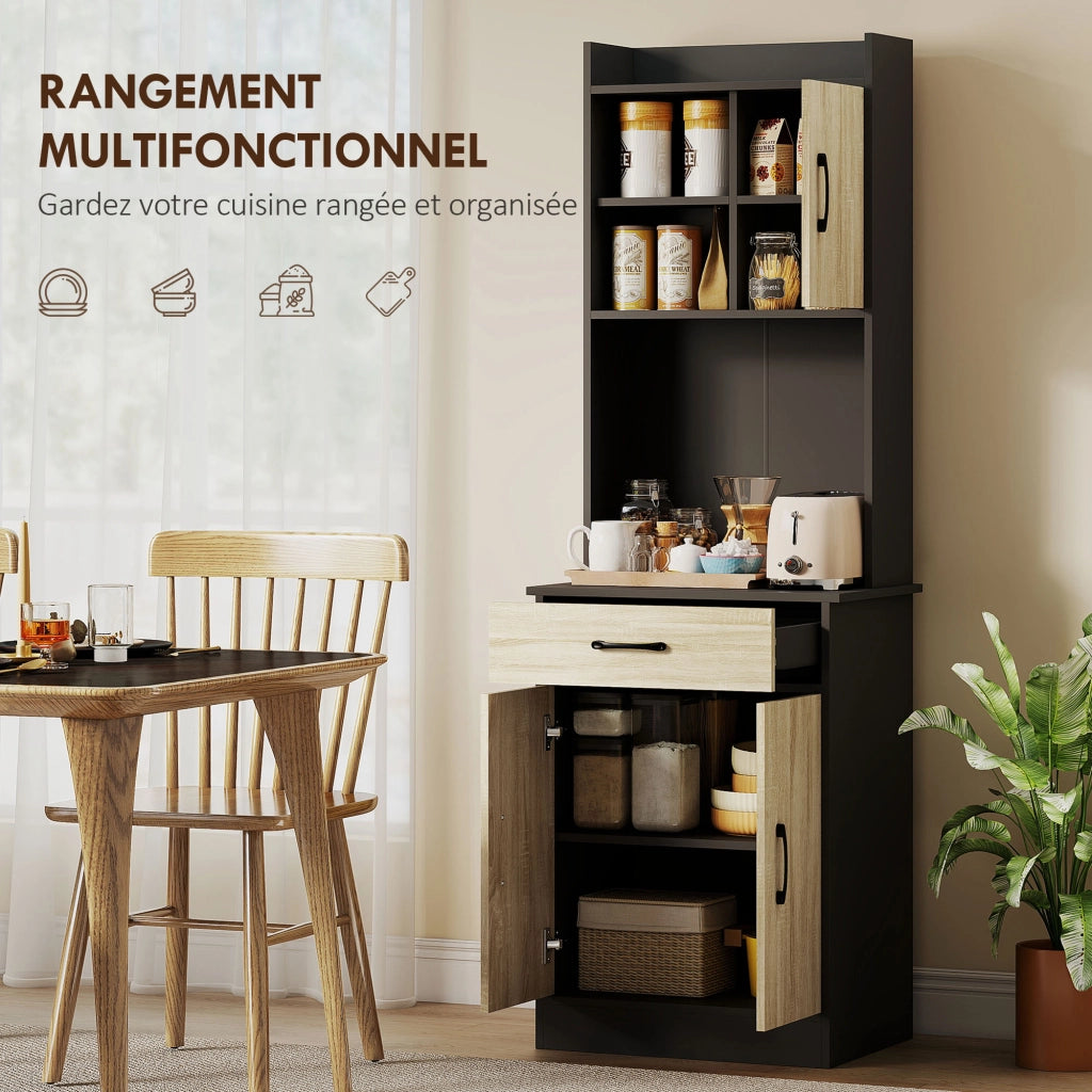 Armadio per cucina ¨C zephmum ¨C legno naturale 60x40x180cm